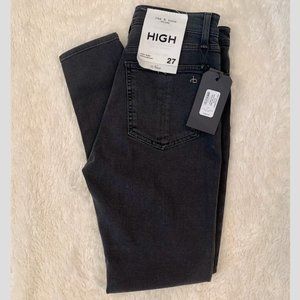 rag & bone high-rise ankle skinny black gray jeans